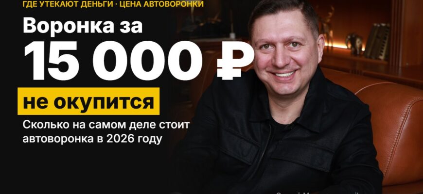 Воронка за 15 тысяч не окупится: сколько на самом деле стоит автоворонка в 2026 году — Сергей Милованов